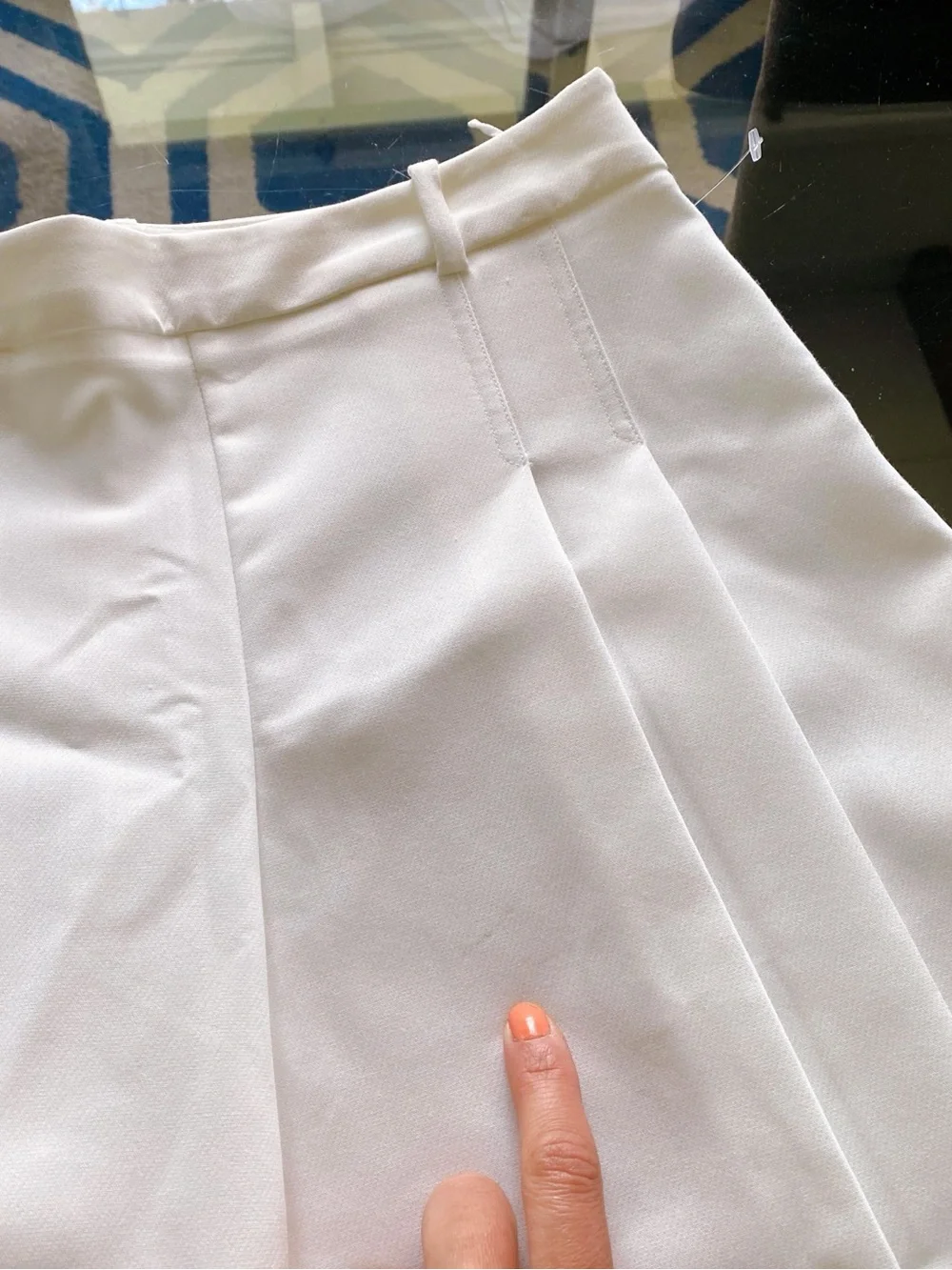 ZARA Women's White High-Waist Tailored Culottes Pant! 🤍